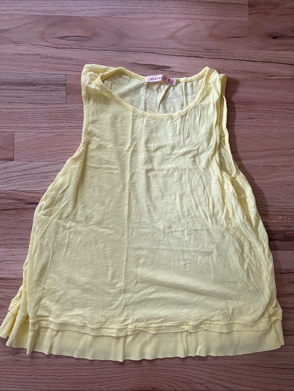 Light Yellow Sleeveless Tank Top by wearabouts
